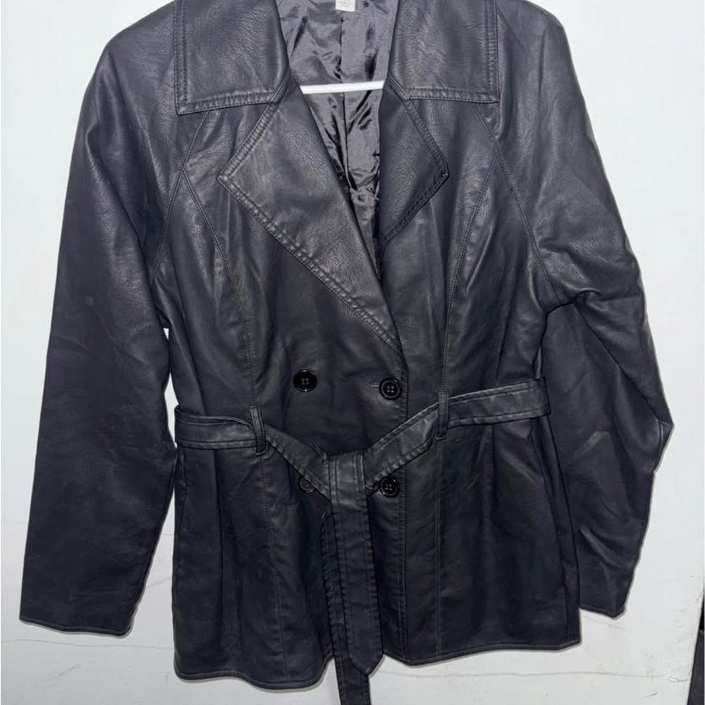 Cato Charcoal Leather Jacket
